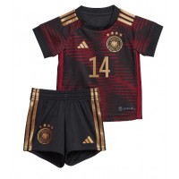 Tyskland Jamal Musiala #14 Bortadräkt Barn VM 2022 Kortärmad (+ Korta byxor)